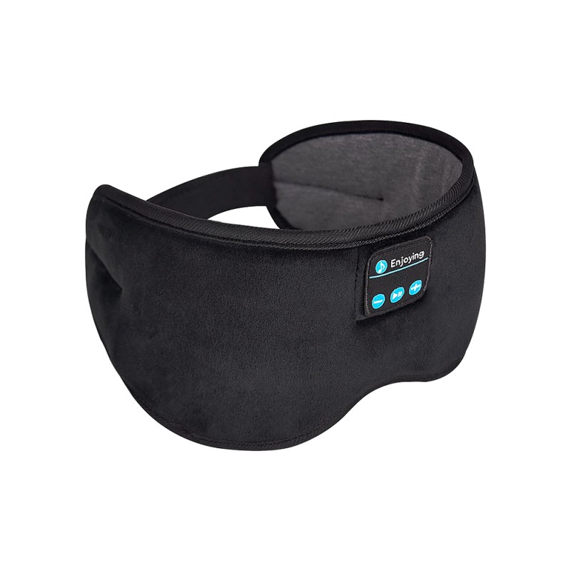 Bawełniana czarna maska ​​oczu Bluetooth
