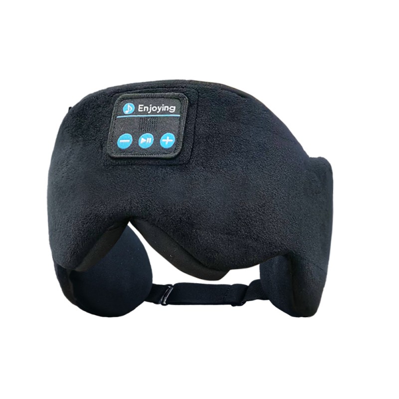 Bawełniany czarny wysuwany maska ​​oczu Bluetooth