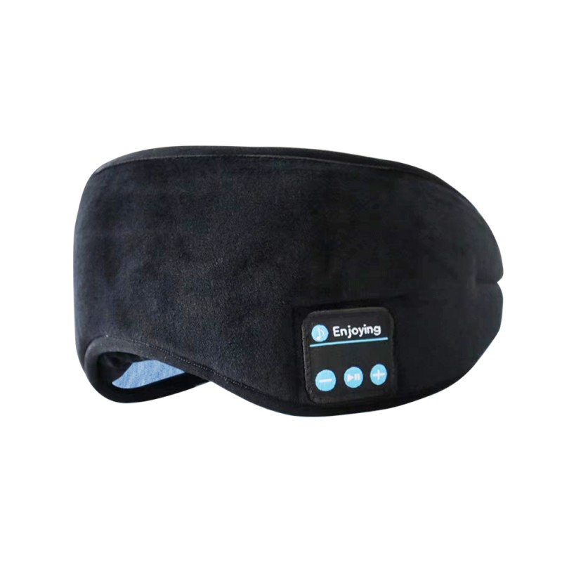 Bawełniana maska ​​do spania Bluetooth do spania Słuchawki do spania czarne