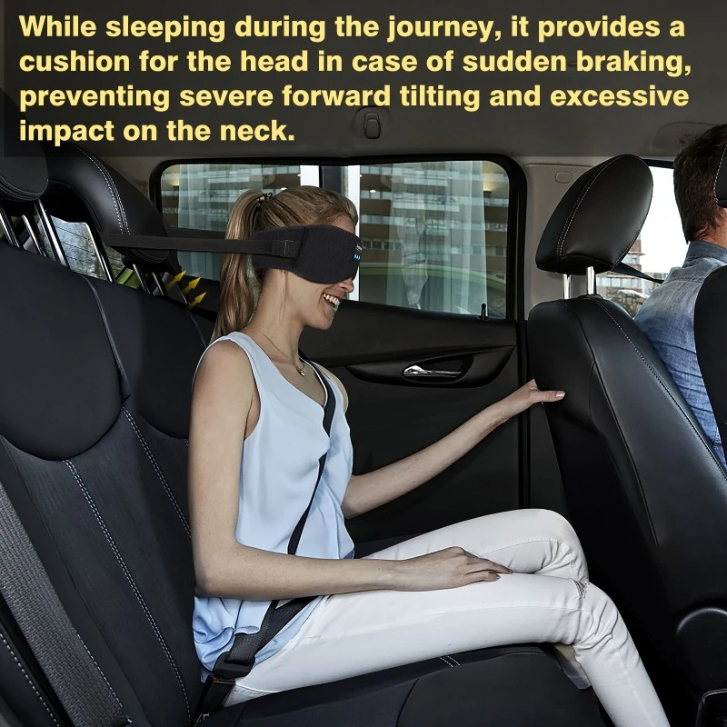 Car Bluetooth Sleep Eye Mask Black