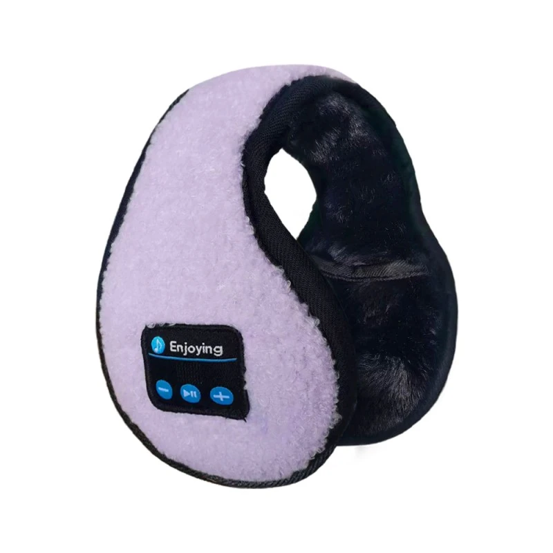 Fioletowe, regulowane nauszniki Mini Bluetooth